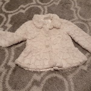 Super Comfy Ivory Faux Fur Coat